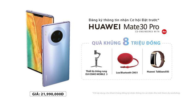 Huawei Bán Mate 30 Pro Tại Việt Nam: Giá 21.99 Triệu, Không Có Dịch Vụ Google, Quy Trình Đặt Hàng Rắc Rối