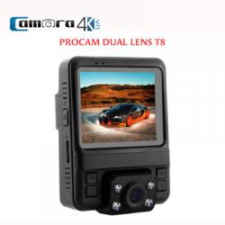 Camera Hành Trình Oto Chính Hãng Procam T8 Dual Lens, Hỗ Trợ GPS, Tốc Độ