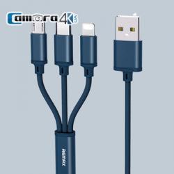 Cáp 3 Trong 1 Remax RC-131TH (Lightning-Micro USB-Type C)