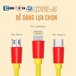 Cáp Potato Chips Remax RC-114 (Lightning – Micro USB – Type C)