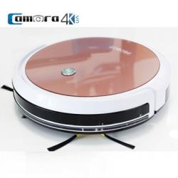 Probot Nelson A3S Wifi, Robot Hút Bụi Lau Nhà Điều Khiển Qua Điện Thoại Màu Hồng