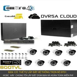 Trọn Bộ Smart DVR 5A 8 Kênh Full HD BT01