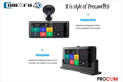 Camera Hành Trình Oto Chính Hãng Procam T98 4G Style, Hỗ Trợ GPS, Tốc Độ, ADAS, Xem online