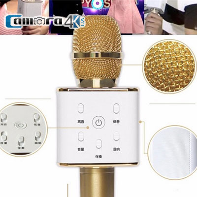 Mic Karaoke Kèm Loa Di Động Kết Nối Bluetooth Tuxun Q7 Tiếng Trung