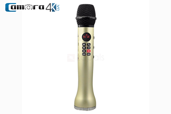 Microphone Karaoke Kèm Loa Tự Sướng Có Ghi Âm L-598