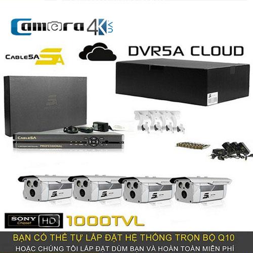 Trọn Bộ Smart DVR 5A 4 Kênh Full HD Q10