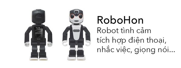 Sharp Robohon: Robot Tình Cảm, Tích Hợp Điện Thoại, Máy Chiếu