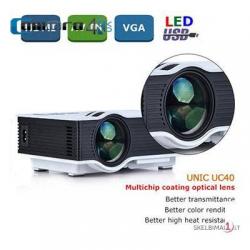 Máy chiếu mini UNIC UC40 Plus, chuẩn HD, 800 lumens