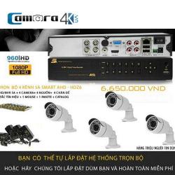 Trọn Bộ 4 Kênh 5A Smart AHD-HDZ6