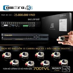Trọn Bộ Smart DVR 5A 16 Kênh Full HD MQ1