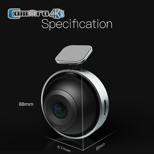 AutoBot S Ambarella S2L33M AR0238 Car DVR 1080P WiFi 152 Degrees Vide Angle Dashcam WDR GPS Night Vision Mini Video Recorder - Black