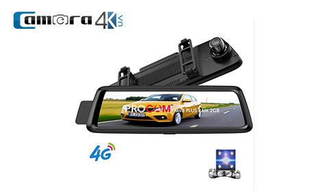 Camera Hành Trình Cao Cấp Dành Cho Oto Procam M98 10 Inch Ram 2GB, Adas, Định Vị, Phát Wifi 4G, Dẫn Đường Full Tính Năng, Xem Online Từ Xa